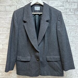 VINTAGE‎ Pendleton 100% wool jacket women’s 14W gray 22” X 28”
